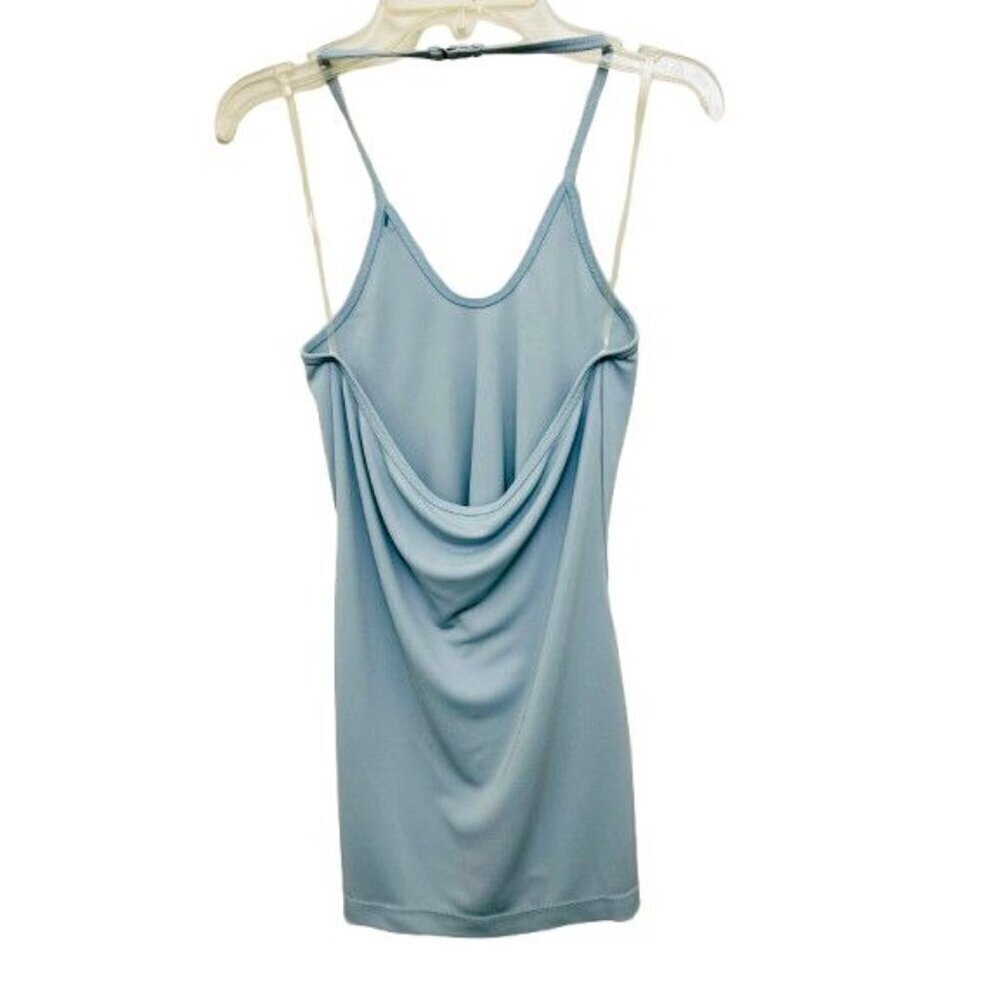 L'Academie Crepe Jersey Set - Bell Bottoms Pants & Halter Top Pale Blue Size Sma - Picture 4 of 9